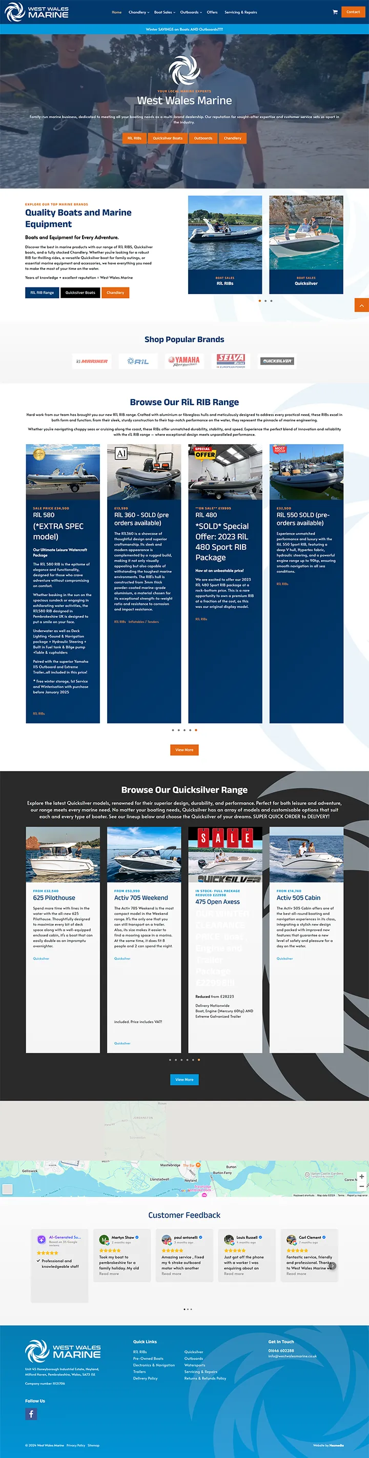 New Release :: West Wales Marine Umbraco eCommerce